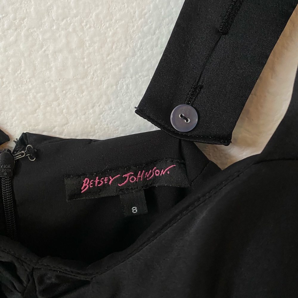 Vintage 90s/Y2K Betsey Johnson 100% Silk Bow Wiggle Dress - Picture 4 of 13